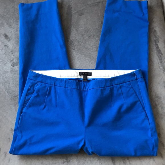 J. Crew Pants - J Crew Stretchy High Rise Blue Cropped Pants